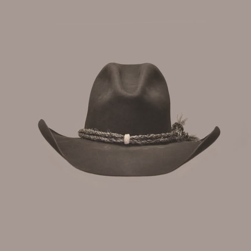 Fedora Woven Brim Western Woll-Cowboyhut