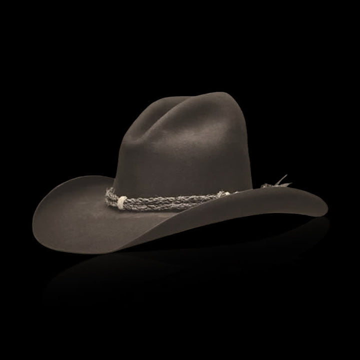 Fedora Woven Brim Western Woll-Cowboyhut