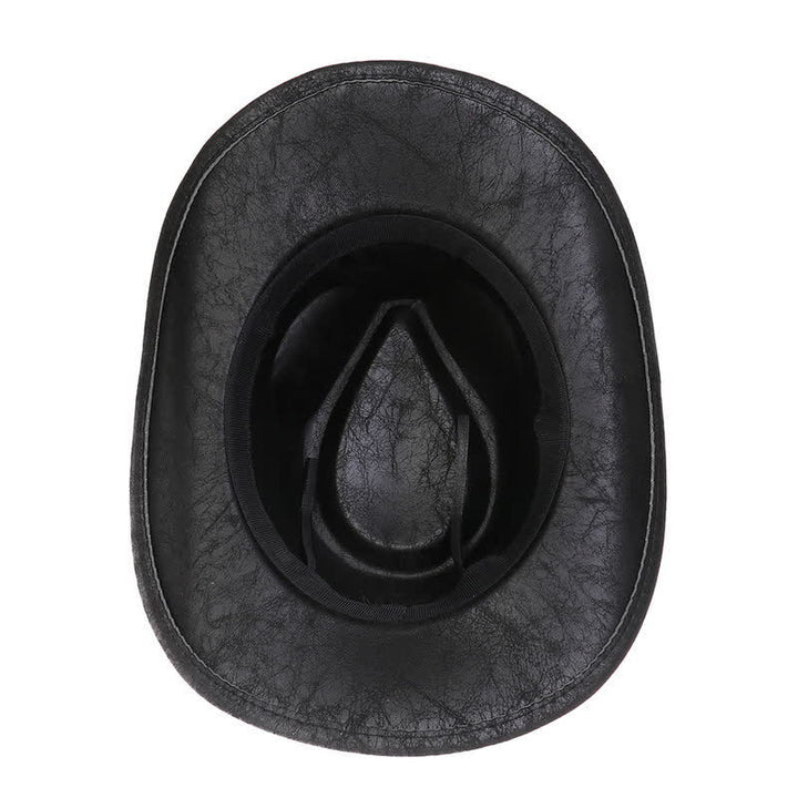 Longhorn Bull Vintage Imitation Leather Crack Cowboy Hat - image 8