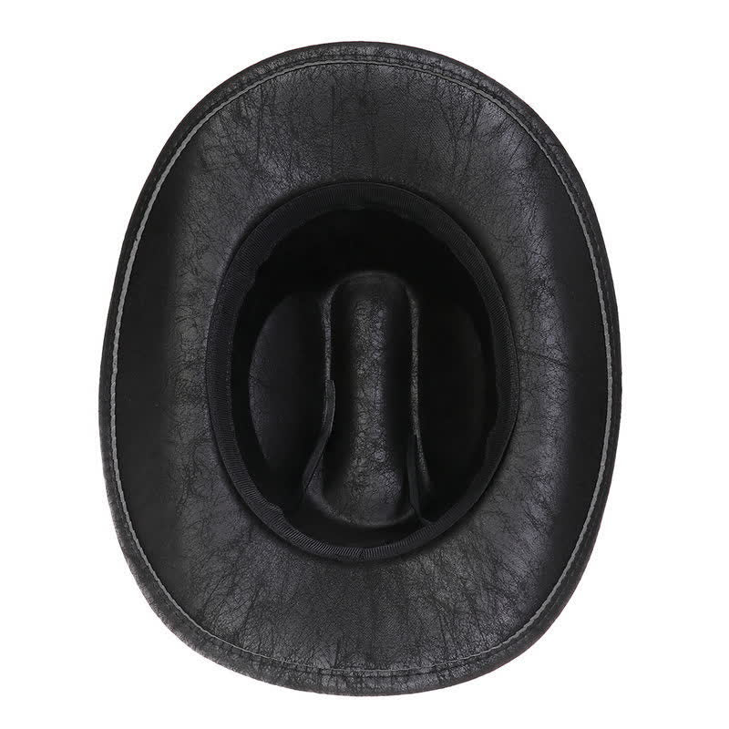 Longhorn Bull Vintage Imitation Leather Crack Cowboy Hat - image 18