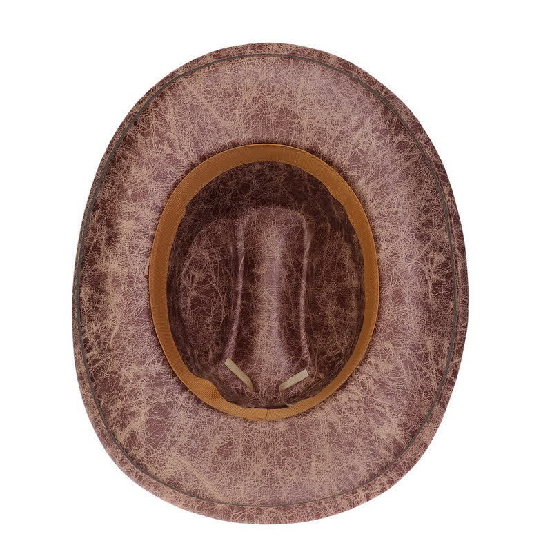 Longhorn Bull Vintage Imitation Leather Crack Cowboy Hat - image 22