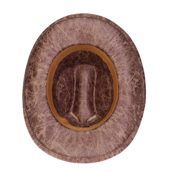Longhorn Bull Vintage Imitation Leather Crack Cowboy Hat - image 22