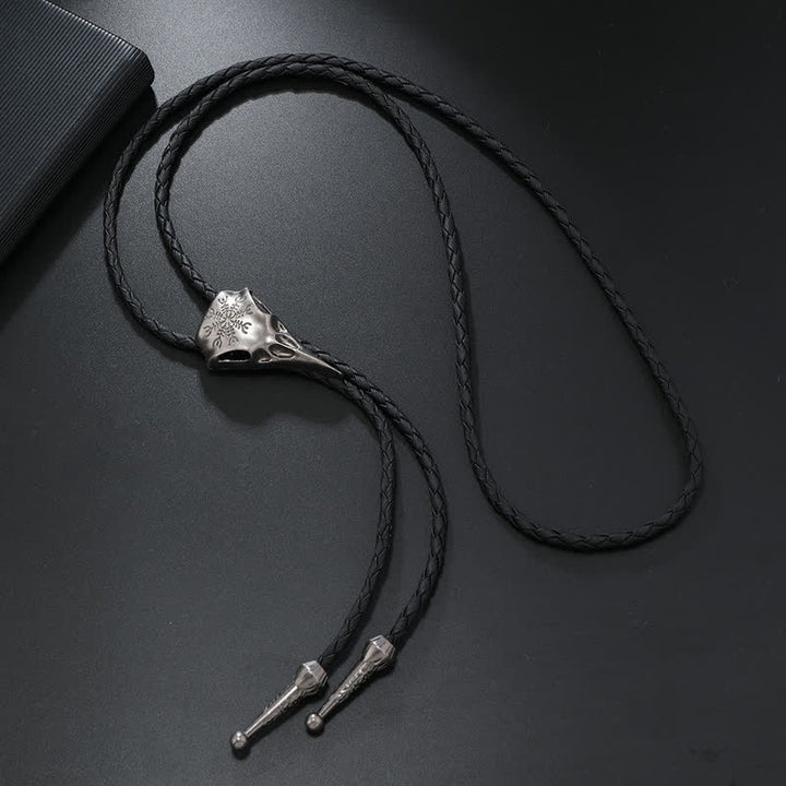 Wikinger-Langhalsvogel-Schädelanhänger-Bolo-Krawatte - image 5