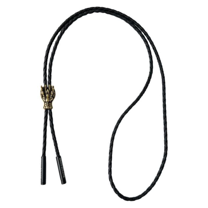 Bronzene Kleine Drachenkopf-Bolo-Krawatte