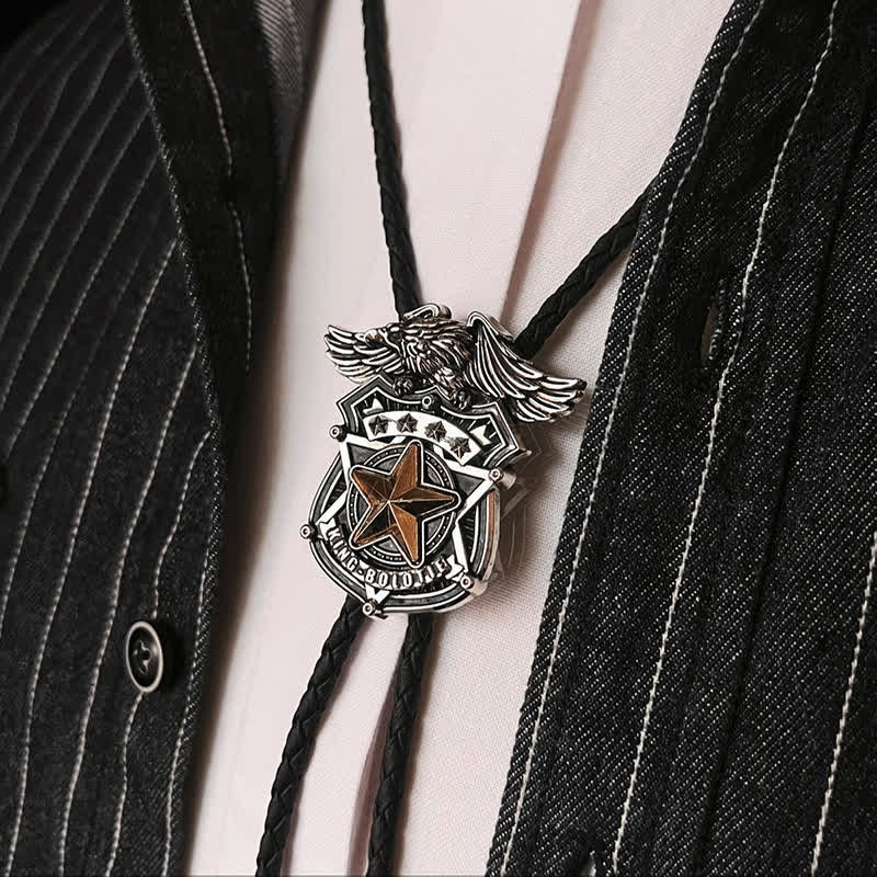 Eagle Star Western Personalisierte Bolo Krawatte