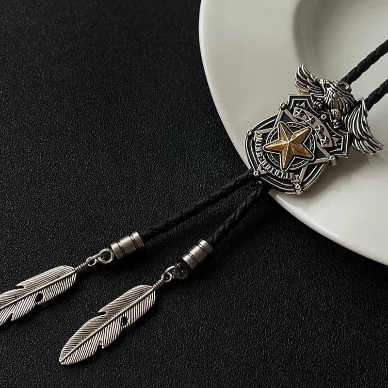 Eagle Star Western Personalisierte Bolo Krawatte