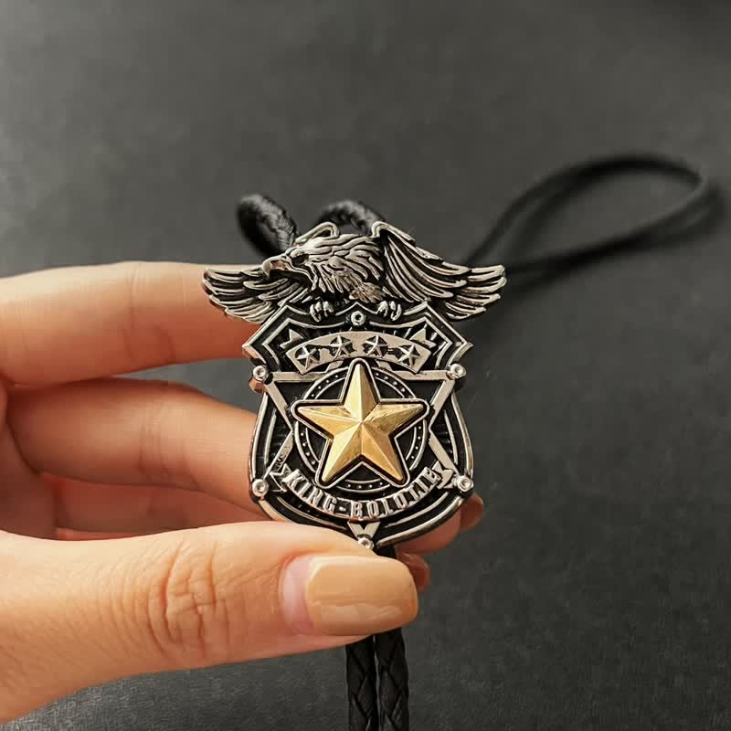 Eagle Star Western Personalisierte Bolo Krawatte