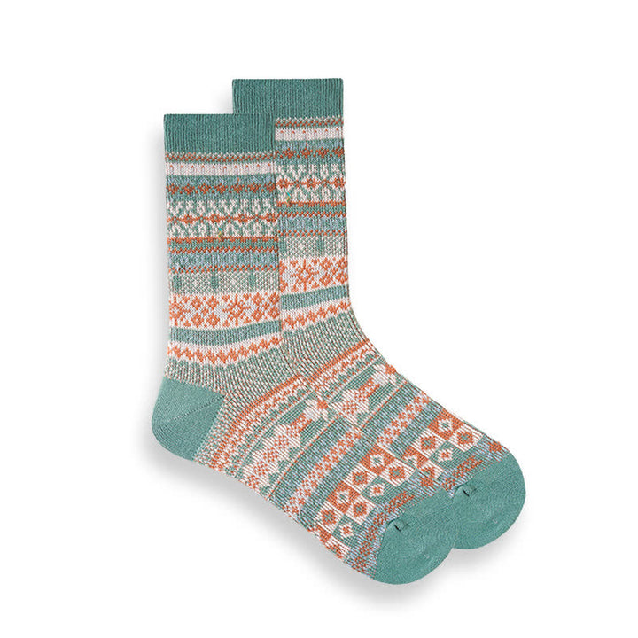 Retro National Style Ethno-gestreifte Socken