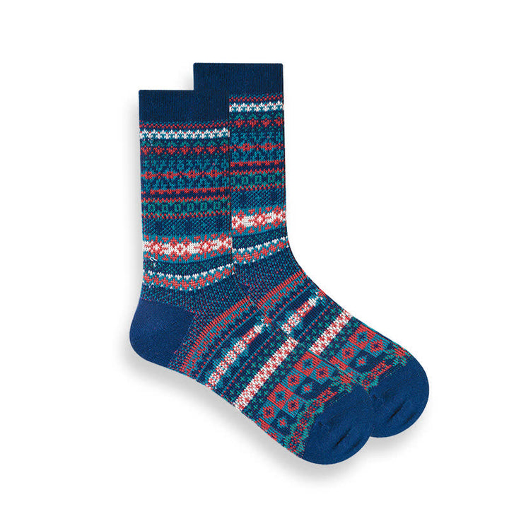 Retro National Style Ethno-gestreifte Socken