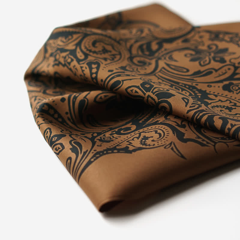 Retro Paisley-Muster Quadratisches Tuch mit Schaltuch-Schnalle