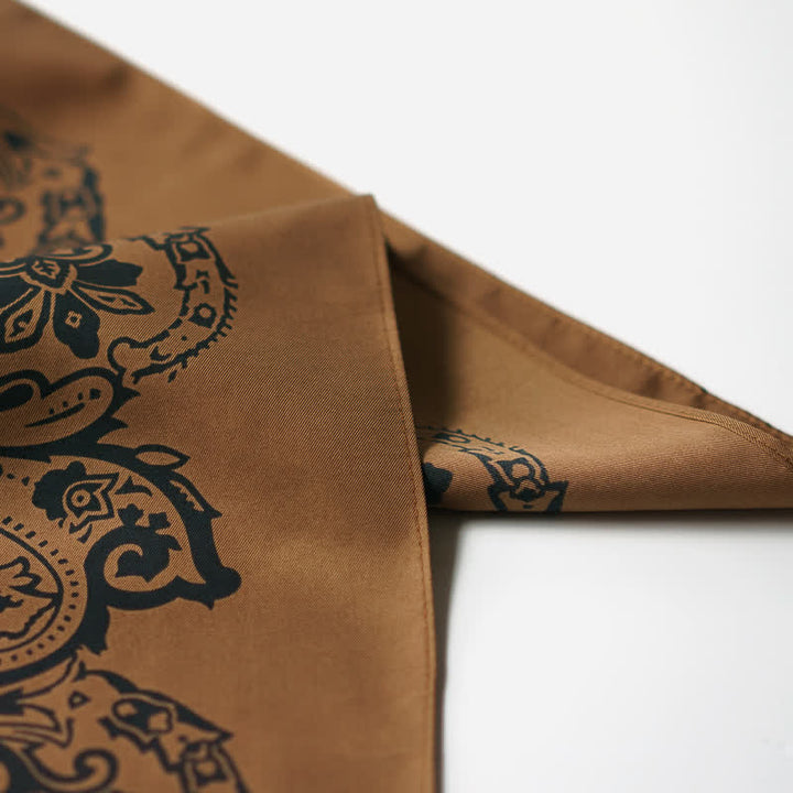 Retro Paisley-Muster Quadratisches Tuch mit Schaltuch-Schnalle