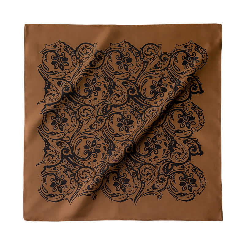 Retro Paisley-Muster Quadratisches Tuch mit Schaltuch-Schnalle