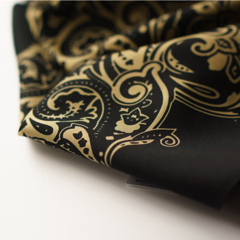 Retro Paisley-Muster Quadratisches Tuch mit Schaltuch-Schnalle