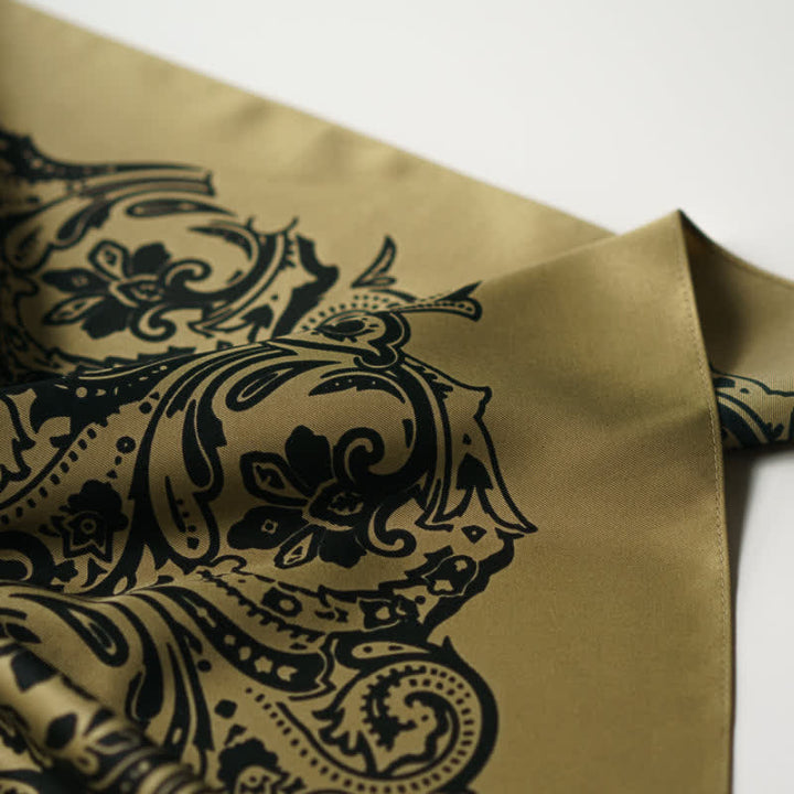Retro Paisley-Muster Quadratisches Tuch mit Schaltuch-Schnalle