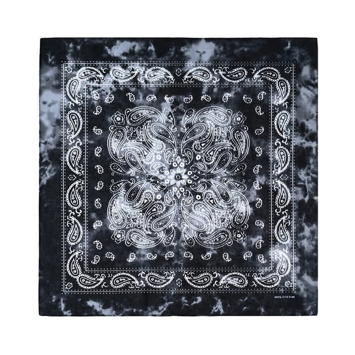 Paisley-Säurewasch-Quadratschal mit Schalschnalle