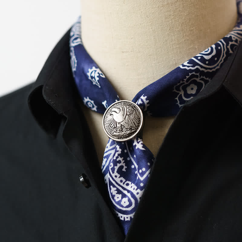 Paisley-Säurewasch-Quadratschal mit Schalschnalle