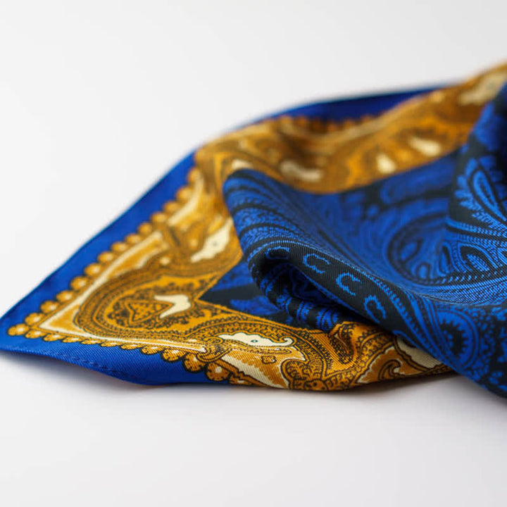 Exotisches Paisley-bedrucktes quadratisches Halstuch mit Schalschnalle