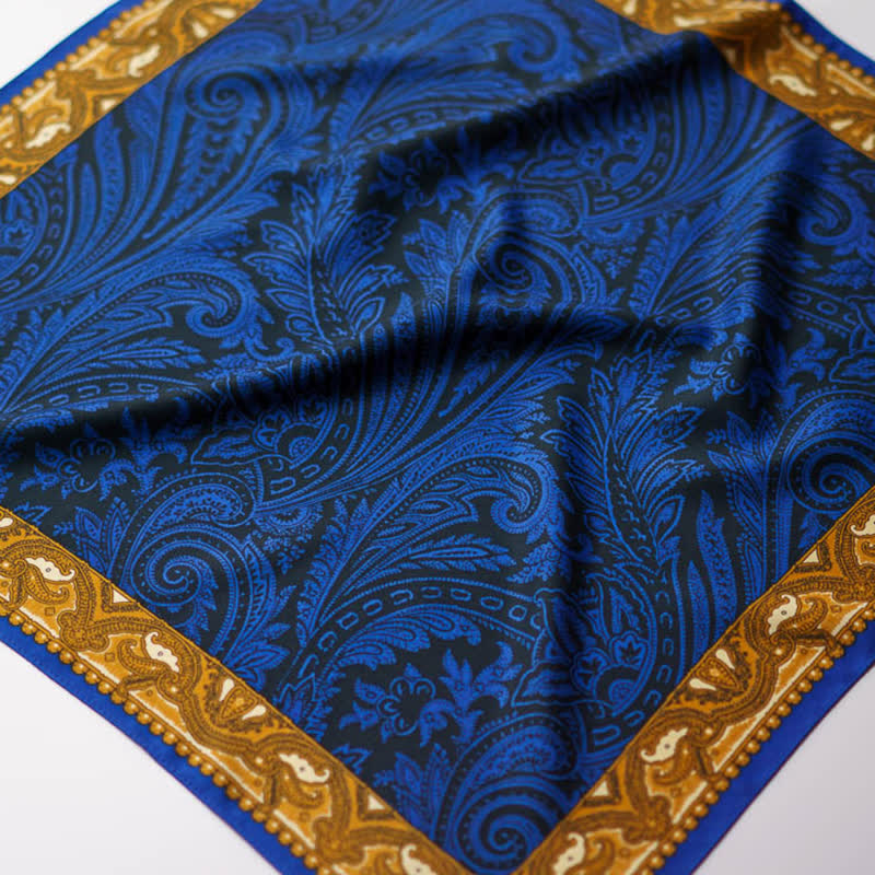Exotisches Paisley-bedrucktes quadratisches Halstuch mit Schalschnalle