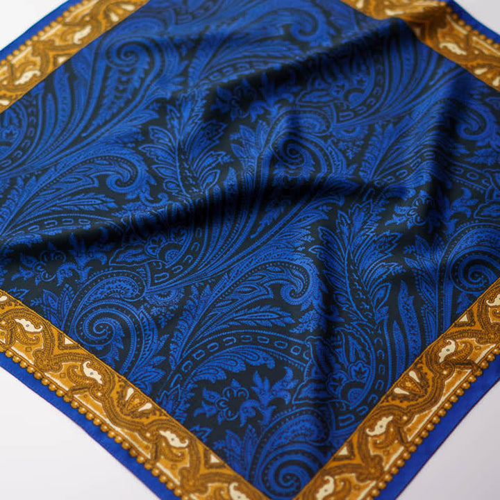 Exotisches Paisley-bedrucktes quadratisches Halstuch mit Schalschnalle