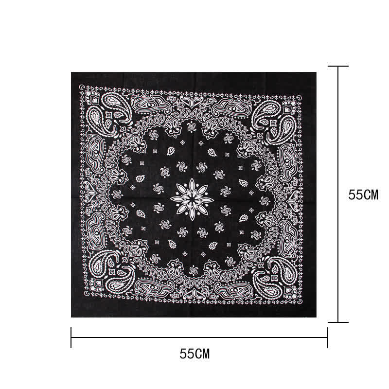 Mode Paisley-Bedruckter quadratischer Schal mit Schal-Schnalle