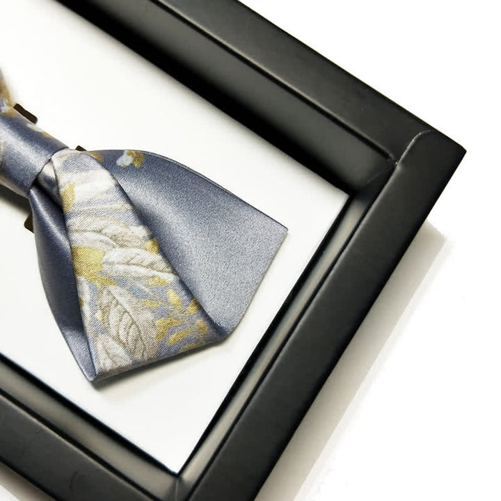 Elegantere graue, gelbe und weiße Blumenfliege für Herren