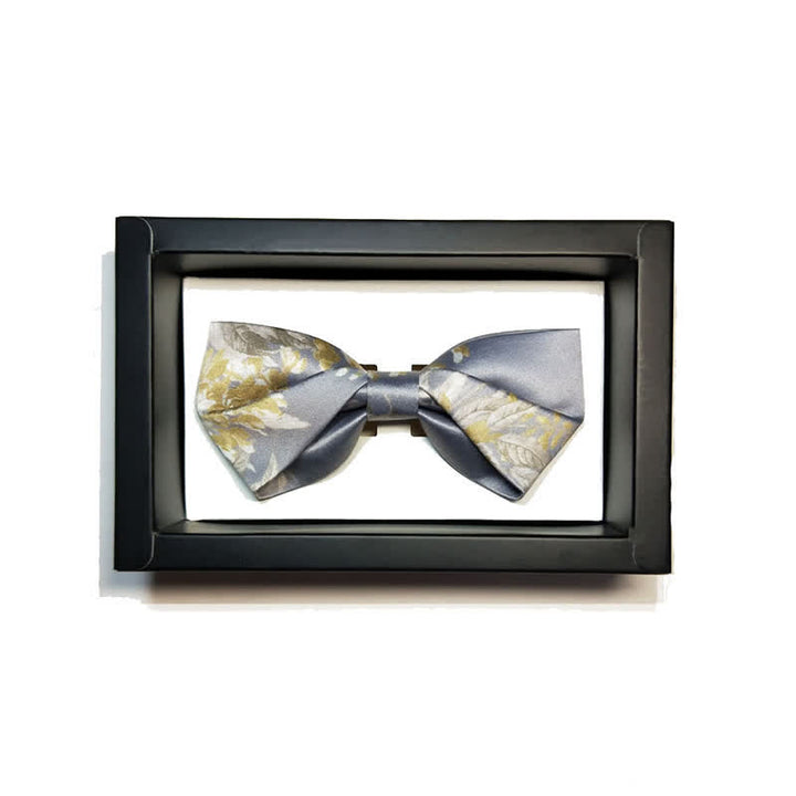Elegantere graue, gelbe und weiße Blumenfliege für Herren