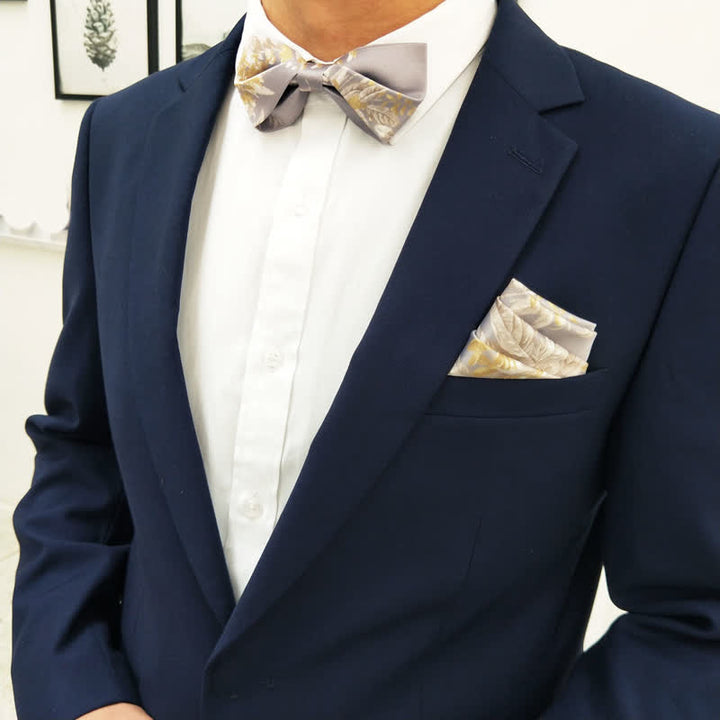 Elegantere graue, gelbe und weiße Blumenfliege für Herren