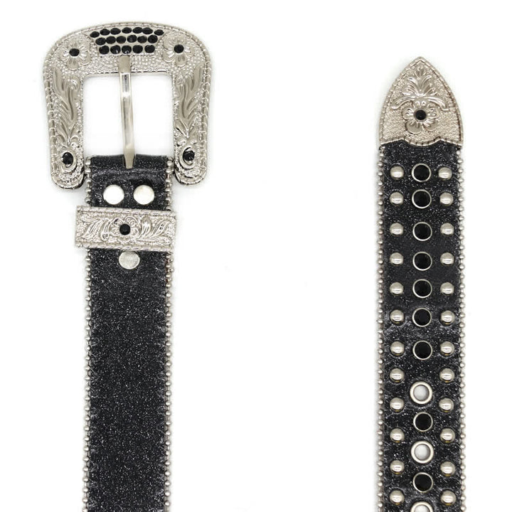 Western Bling Cross Rivet Studs Leder Gürtel
