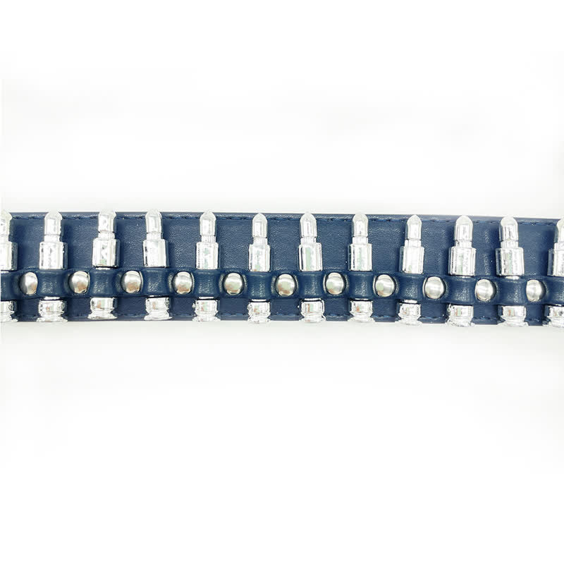 Stylischer Punk-Nieten-Dekor-Ledergürtel