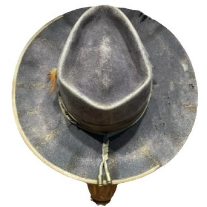 Dunkelgrau Old-Fashioned Fedoras Feather Cowboy Hat - image 2