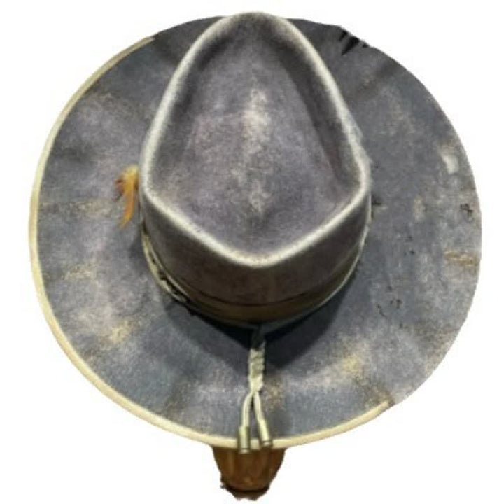 Dunkelgrau Old-Fashioned Fedoras Feather Cowboy Hat - image 2
