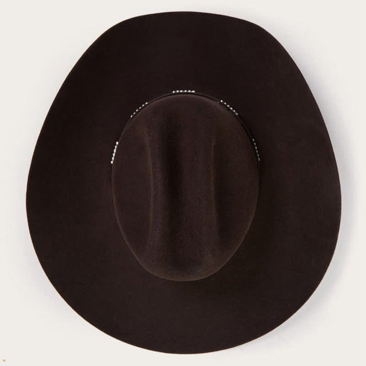 Einfacher solider Kaffee bunter breitrandiger Cowboyhut