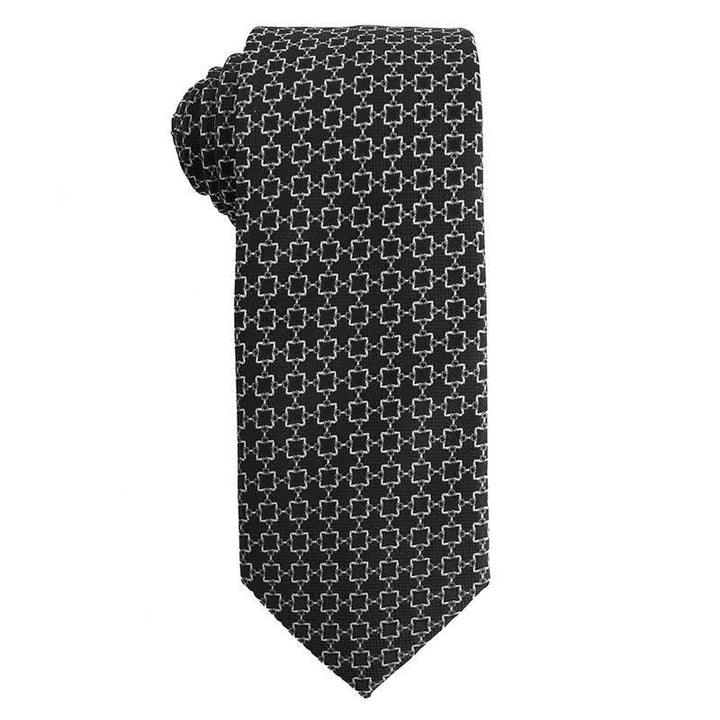 Herren Schwarz-Weiß Serie Abendkleid Accessoires Krawatte