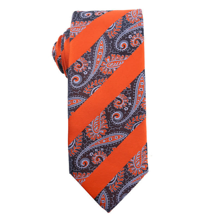 Herren Sommer Orange Serie Abendkleid Zubehör Krawatte