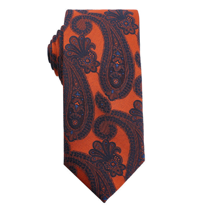 Herren Sommer Orange Serie Abendkleid Zubehör Krawatte