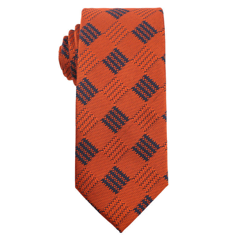 Herren Sommer Orange Serie Abendkleid Zubehör Krawatte