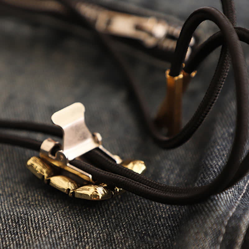 Geometrischer Mosaikwürfel Edelstein Bolo-Tie