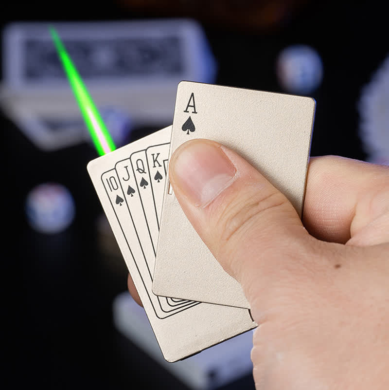 Pokerkarten Personalisierte Nachfüllbare Butan-Feuerzeug mit Individuellem Design