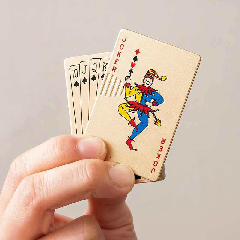 Pokerkarten Personalisierte Nachfüllbare Butan-Feuerzeug mit Individuellem Design