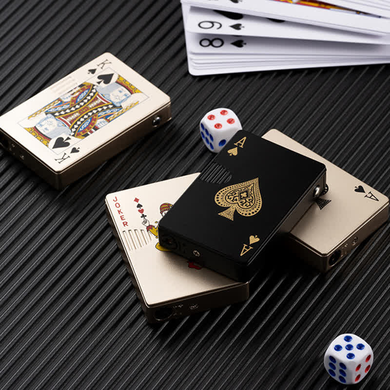 Pokerkarten Personalisierte Nachfüllbare Butan-Feuerzeug mit Individuellem Design