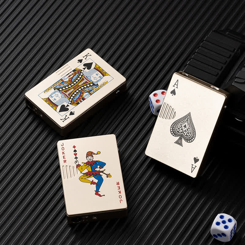 Pokerkarten Personalisierte Nachfüllbare Butan-Feuerzeug mit Individuellem Design