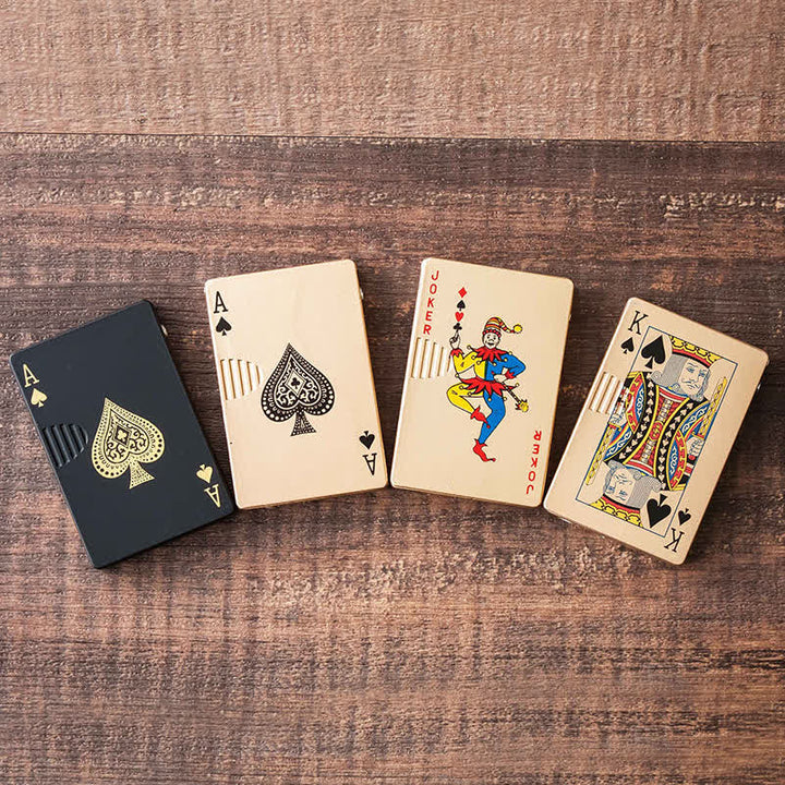 Pokerkarten Personalisierte Nachfüllbare Butan-Feuerzeug mit Individuellem Design