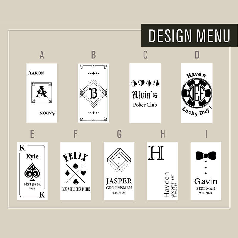 Pokerkarten Personalisierte Nachfüllbare Butan-Feuerzeug mit Individuellem Design