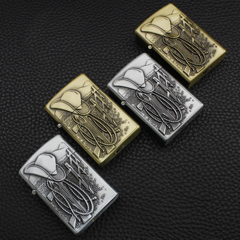 Western-Szene Cowboyhut Nachfüllbares Butan-Feuerzeug - image 4