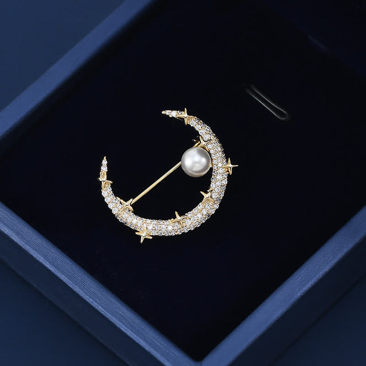 Damenmode Mond &amp; Stern Strassbrosche