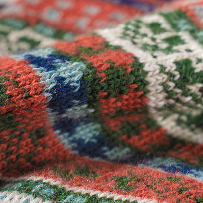 Crew-Socken aus Baumwolle im Vintage-Stil mit geometrischem Muster