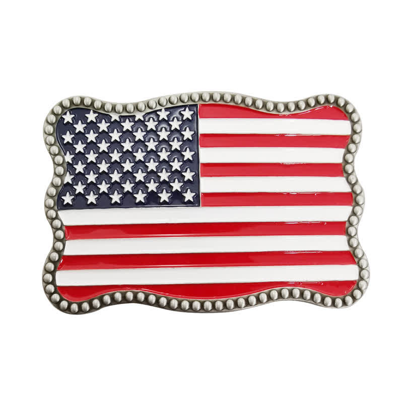 Herren DIY Kreativer Ledergürtel mit amerikanischer Flagge