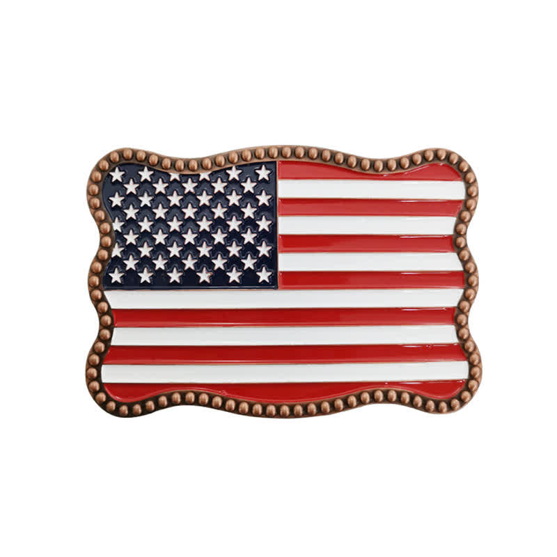 Herren DIY Kreativer Ledergürtel mit amerikanischer Flagge