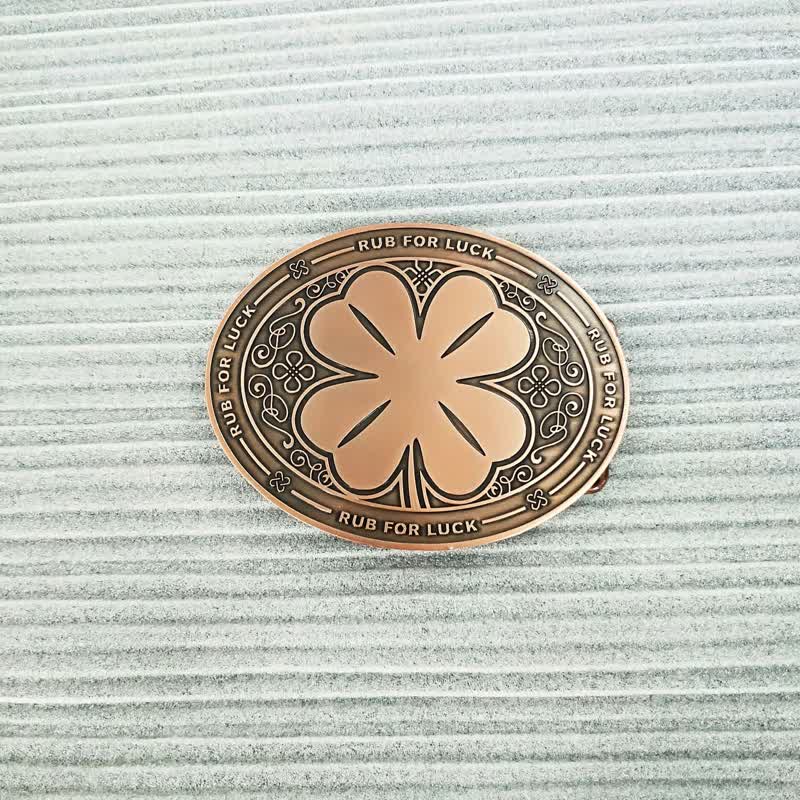 Herren DIY Rub For Luck Kreativer Bierhalter Schnalle Ledergürtel