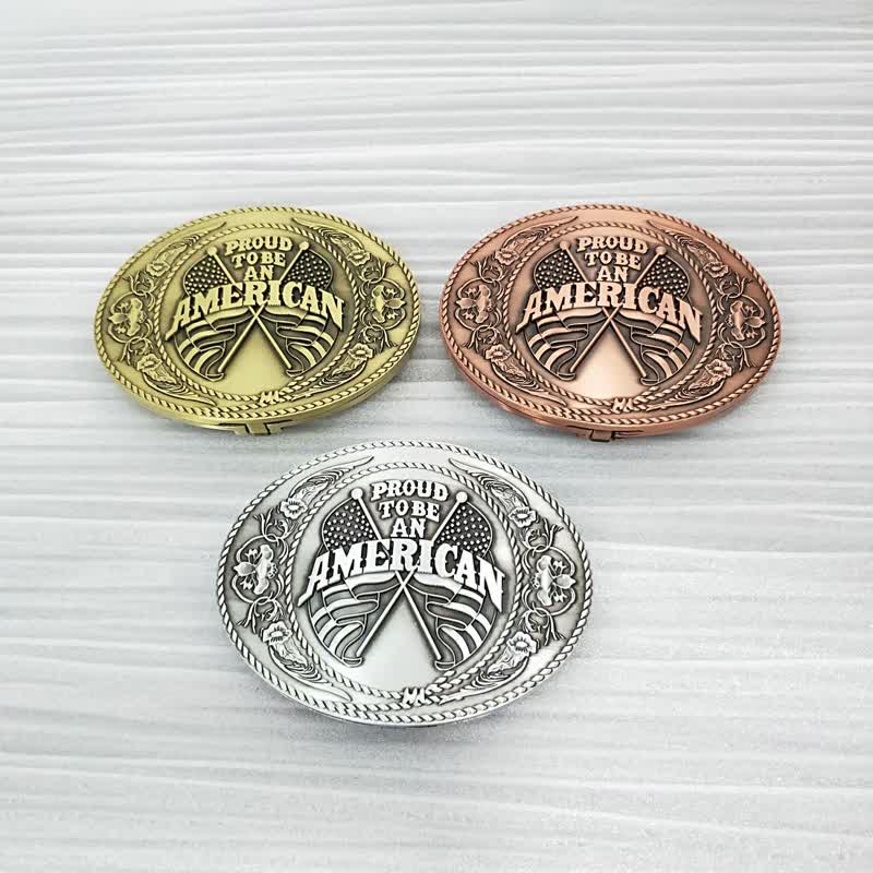 DIY-Ledergürtel für Herren mit zwei amerikanischen Flaggen, kreativer Bierhalter-Schnalle